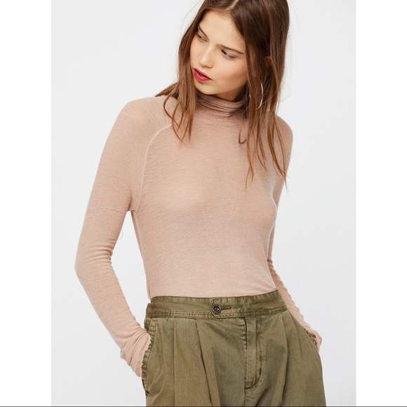 Free People Tops - NWT Free People Weekend Snuggle Top in Almond